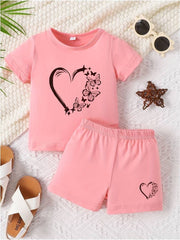 Butterfly Pink clothing set for kids