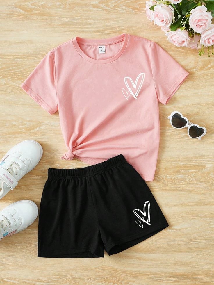 Small 2 Love Pink clothing set for kids